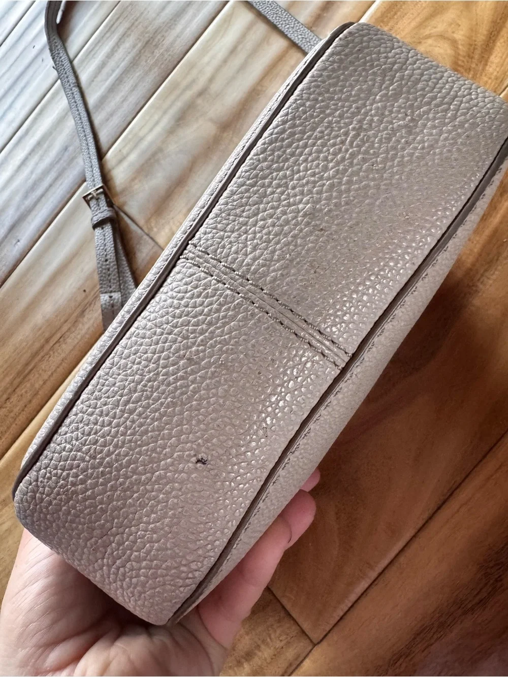 kate spade Pebbled Leather Crossbody Bag - Light Taupe